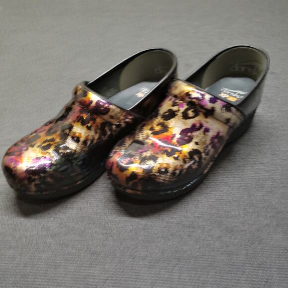 Dansko XP 20 Professional Shoes Clogs Women's SZ 6.5 -7 EU 37 Watercolor Glossy - Picture 5 of 8